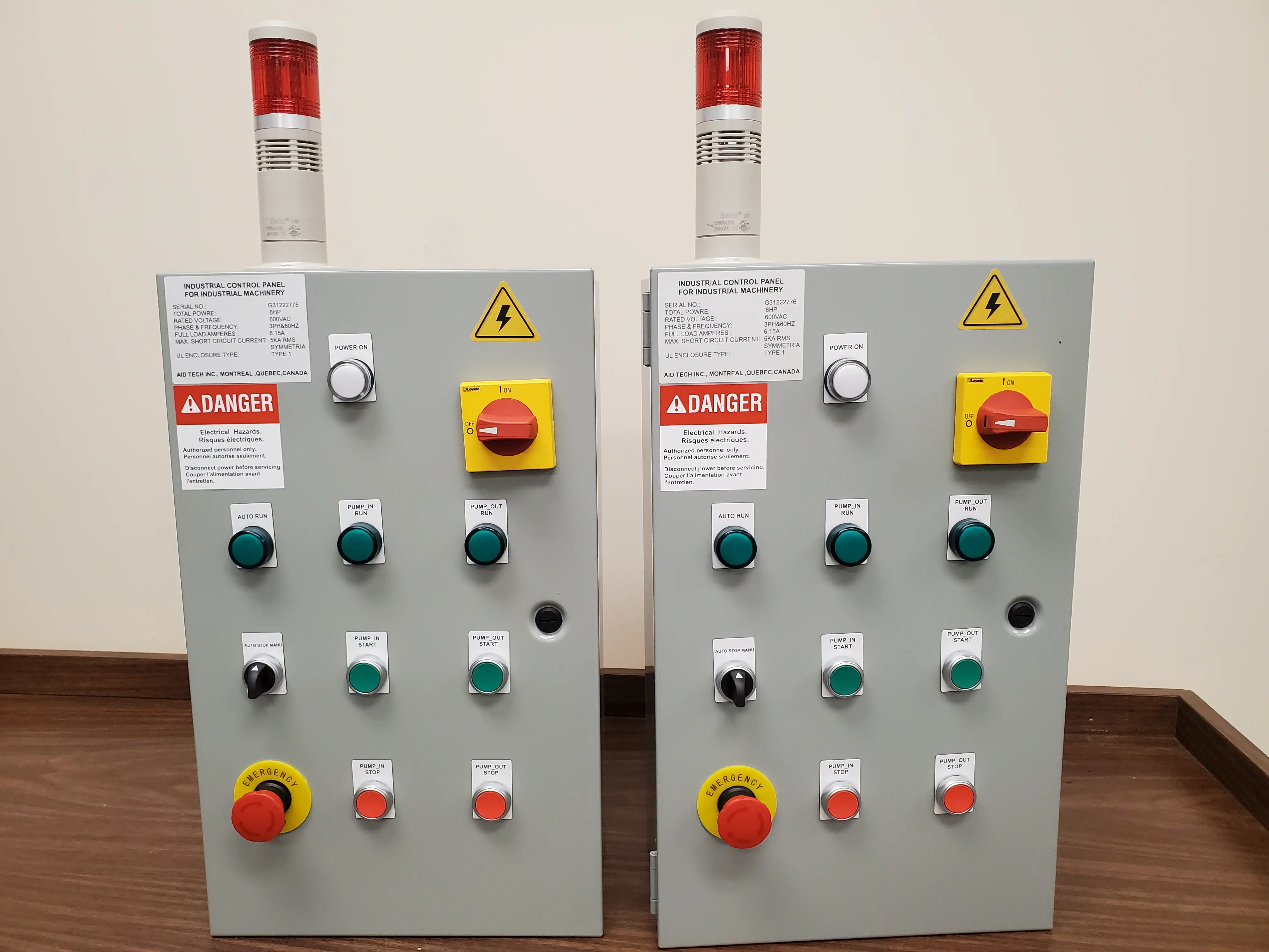 industry contro panel