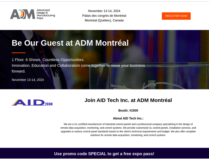Upcoming Event: ADM 2024 Expo